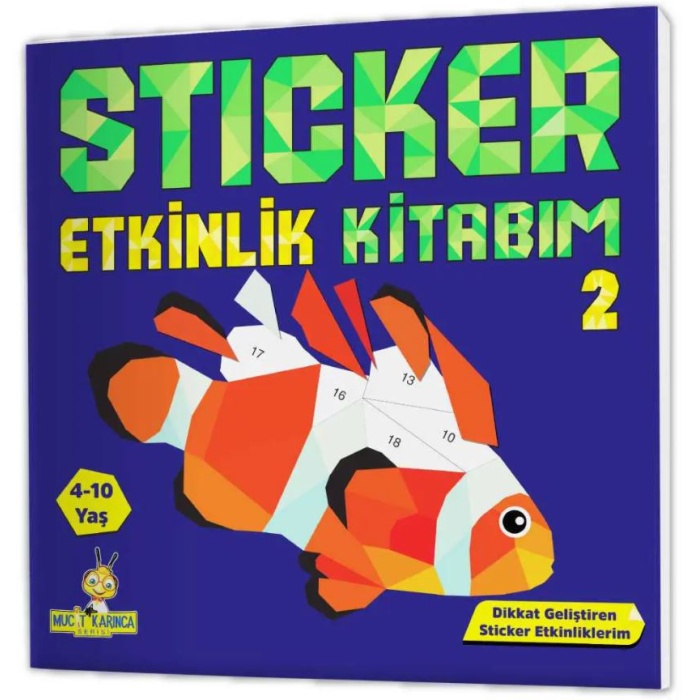 Yükselen Zeka 4-10 Yaş Sticker Etkinlik Kitabım (3 Kitap Set)