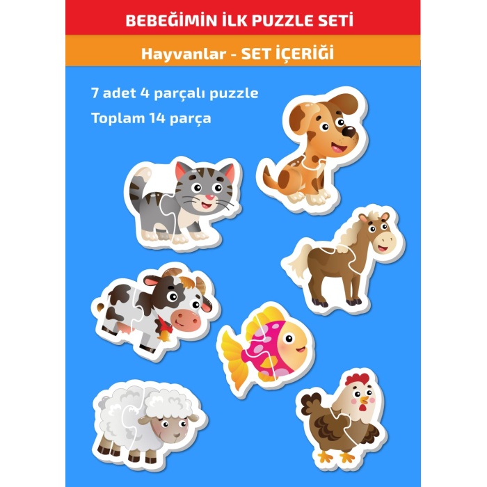 Yükselen Zeka Bebeğimin İlk Puzzle Seti