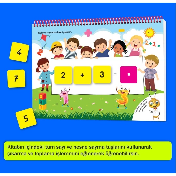 Yükselen Zeka 3-6 Yaş Cırt Cırtlı Matematik Kitabım