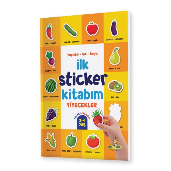 Yükselen Zeka İlk Sticker Kitabım 2-4 Yaş / Yapıştır-Çiz-Boya