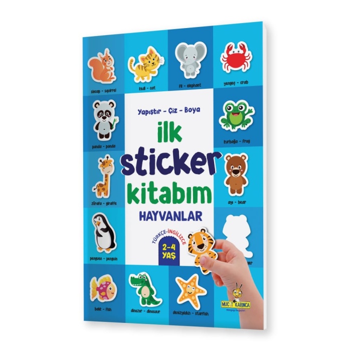 Yükselen Zeka İlk Sticker Kitabım 2-4 Yaş / Yapıştır-Çiz-Boya