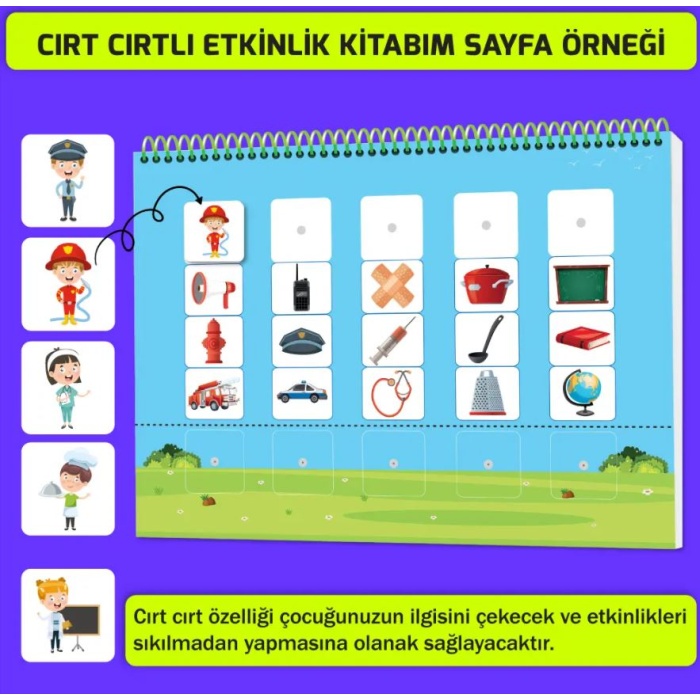 Yükselen Zeka Yayınları 3-6 Yaş Cırt Cırtlı Etkinlik Kitabım