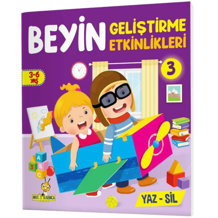 Yükselen Zeka Mucit Karınca Beyin Geliştirme Etkinlikleri (3 Kitap Set