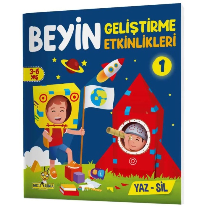 Yükselen Zeka Mucit Karınca Beyin Geliştirme Etkinlikleri (3 Kitap Set