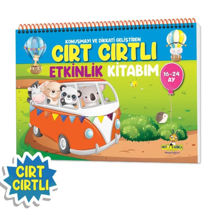 Mucit Karınca Cırt Cırtlı Etkinlik Kitabım 16-24 Ay