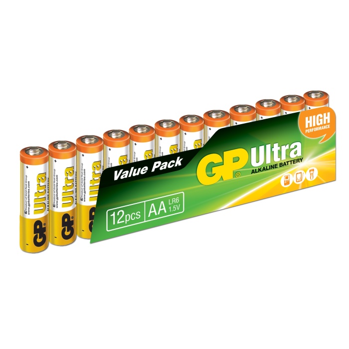 Gp LR6 AA Boy Ultra Alkalin Kalem Pil 12li Paket GP15AU-VS12