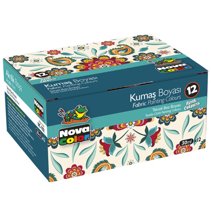 Nova Color Kumaş Boya 30 CC 12 Lİ Takım NC-192