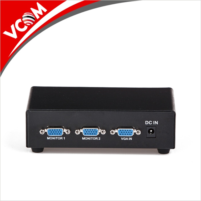 Vcom DD132 1-2 Port 350MHZ Metal Vga Splitter