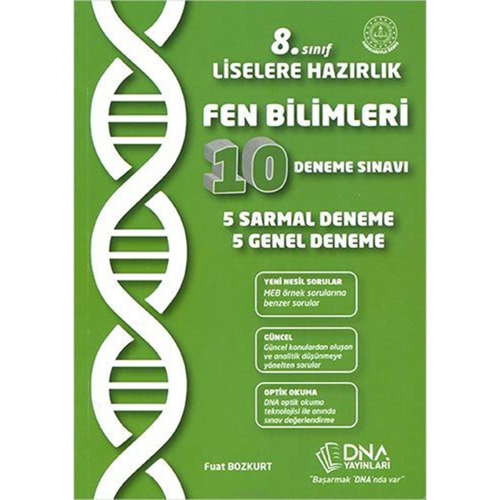 Dna Yayınları 8.Sınıf Fen Bilimleri 10 Lu Deneme