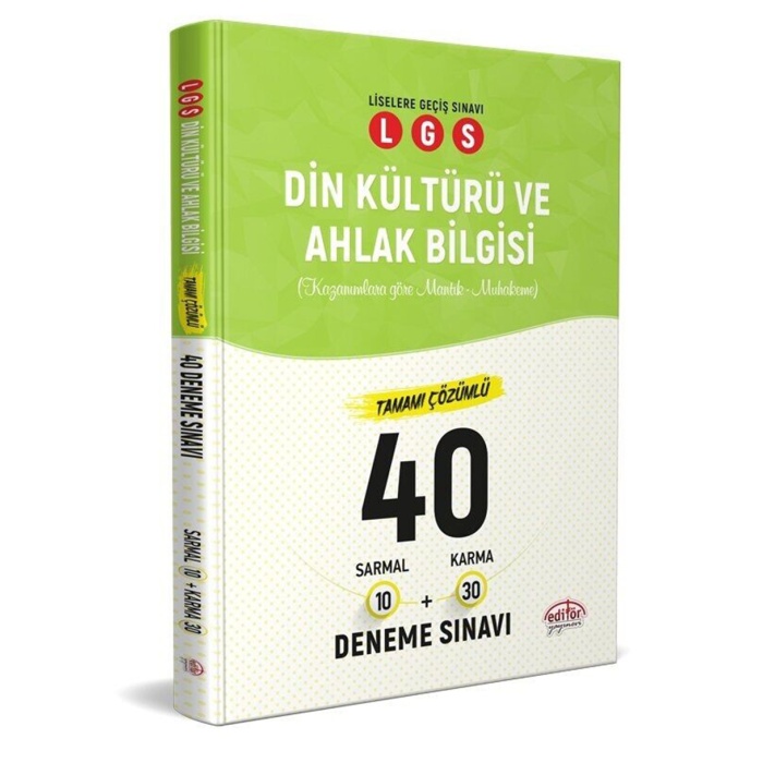 Editör Yayınları 8.Sınıf Lgs Din Kültürü 40 Branş Denemesi Nasıl Çözül