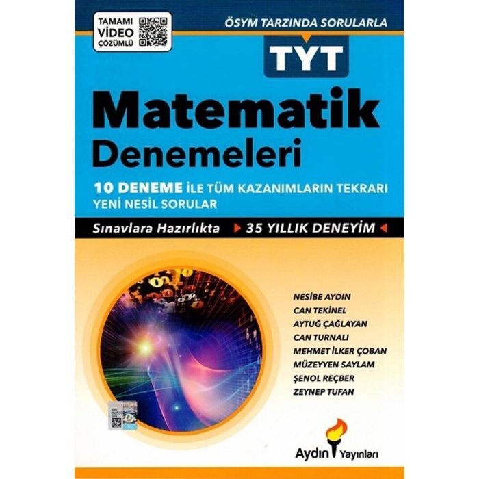 Aydın Yayınları 2022 Tyt Matematik 10 Deneme