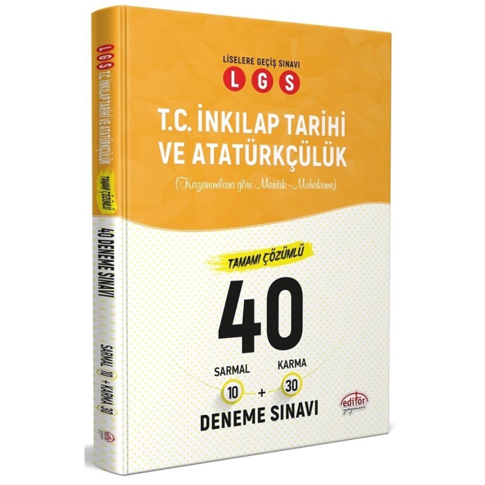 Editör Yayınları 8.Sınıf Lgs İnkılap Tarihi 40 Branş Denemesi Nasıl Çö