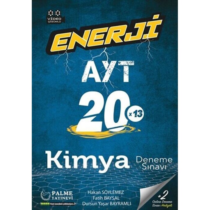 Palme Yayınları Ayt Enerji Kimya 20X13 Deneme Sınavı Video Çözümlü Yen