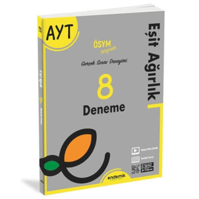 Endemik Yayınları Ayt Eşit Ağırlık 8 Li Deneme