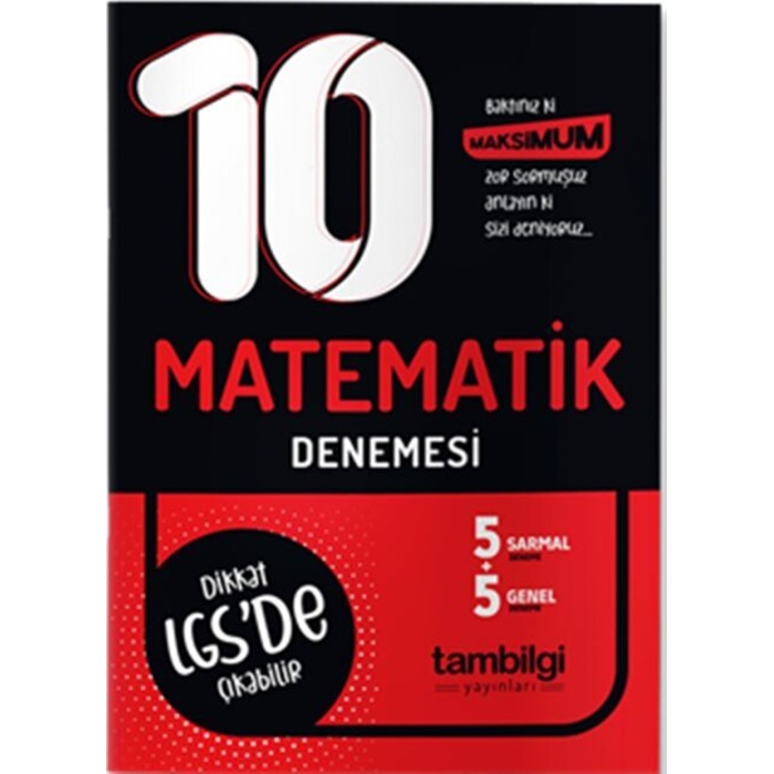 Tambilgi Yayınları 8.Sınıf Matematik 10Lu Branş Deneme