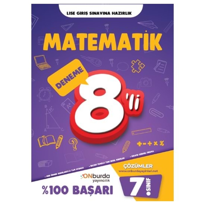 Onburda Yayınları 7.Sınıf Matematik 8 Deneme