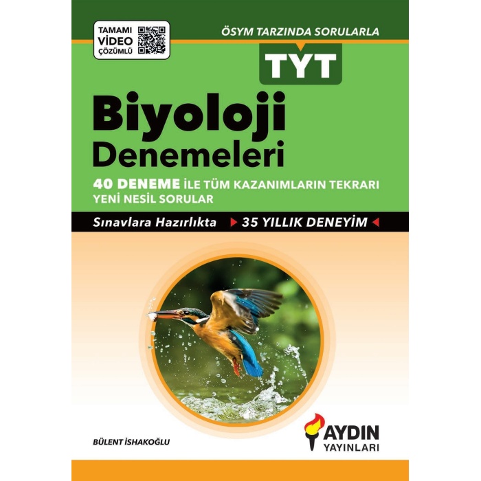 Aydın Yayınları Tyt Biyoloji 40 Deneme