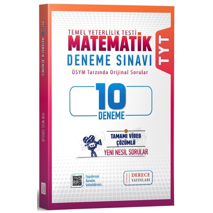 Derece Yayınları Tyt Matematik 10 Deneme