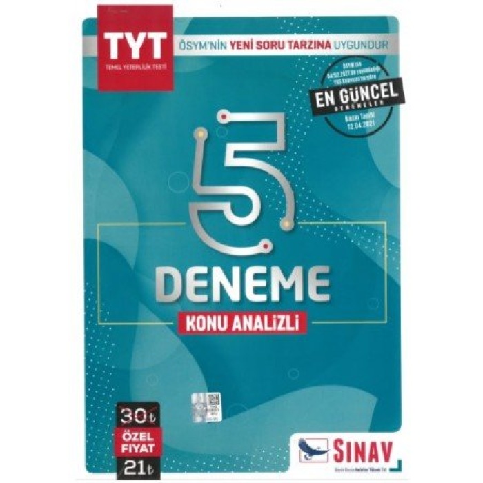 Sınav Yayınları Tyt 5 Deneme Sınavı