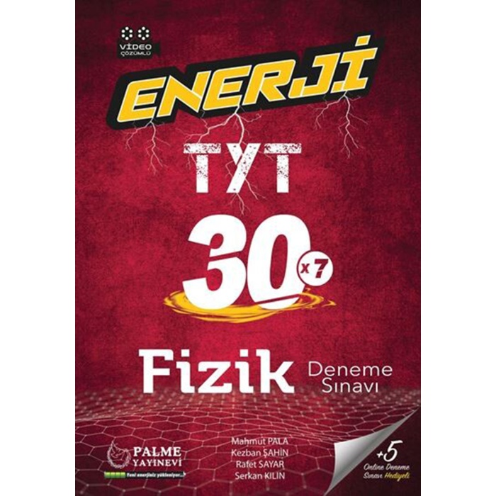 Palme  Yayınları Yks Tyt Enerji Fizik 30 Deneme Sınavı Video Çözümlü