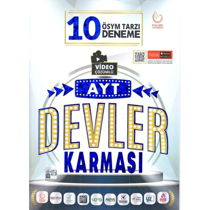 Palme  Yayınları Yks Ayt Devler Karması 10 Deneme Sınavı *Yeni*