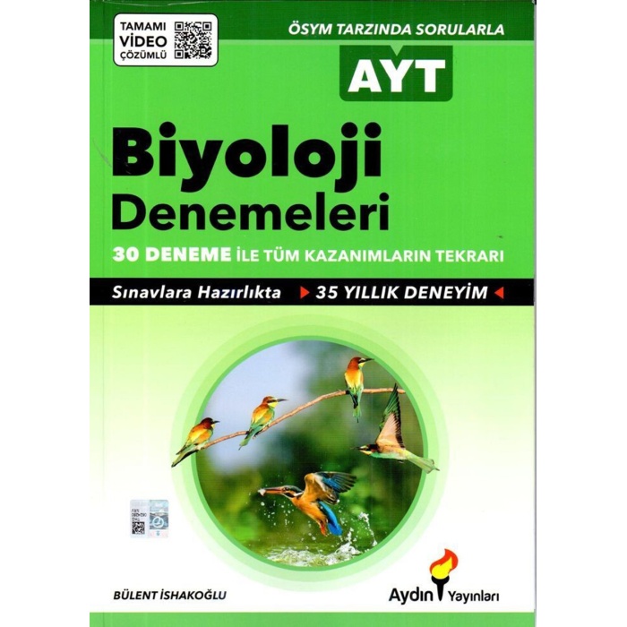 Aydın Yayınları 2022 Ayt Biyoloji 30 Deneme