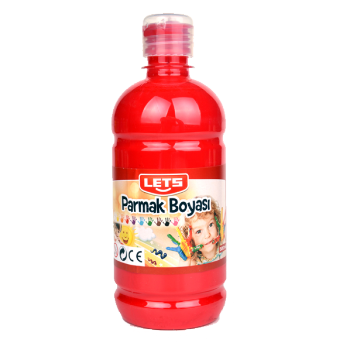 Lets Parmak Boyası 500 ML Kırmızı L-5004