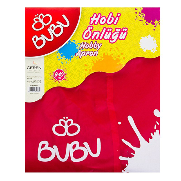 Bu-Bu Boyama Önlüğü 8-10 Yaş Su Geçirmez BUBU00007