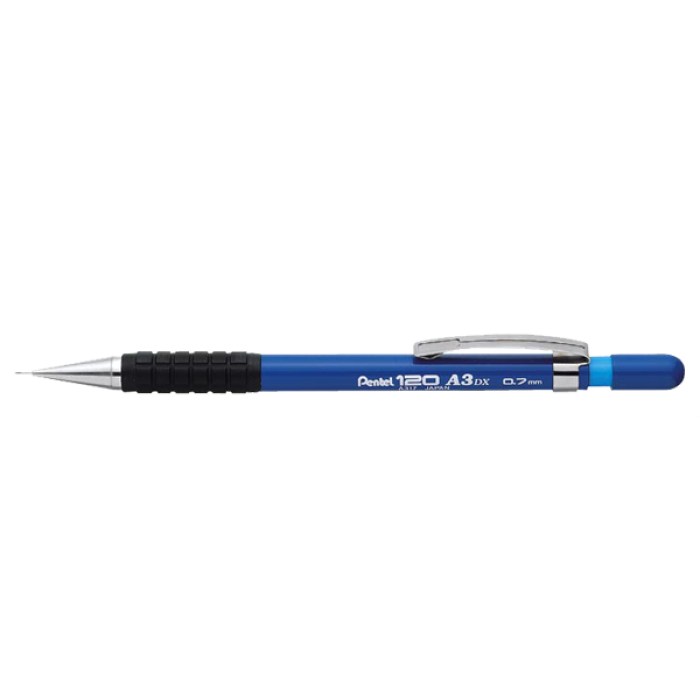 Pentel Versatil Kalem  Genel Kullanım İçin Tutaçlı 0.7 MM Mavi A317-C