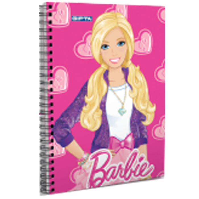 Gıpta Not Defteri Spiralli Karton Kapak ( 36 Lı Stand ) A6 Barbie 5516