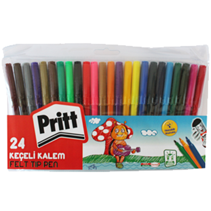 Pritt Keçeli Boya Kalemi 24 Renk 1774252