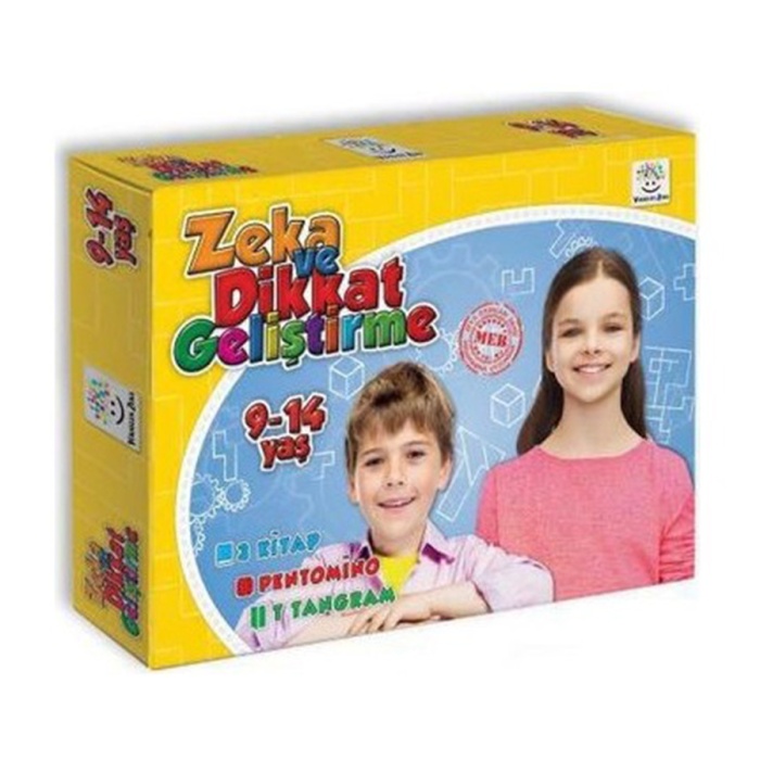 Yükselen Zeka 9-14 Yaş Zeka ve Dikkat Geliştirme Seti (3 Kitap Set)