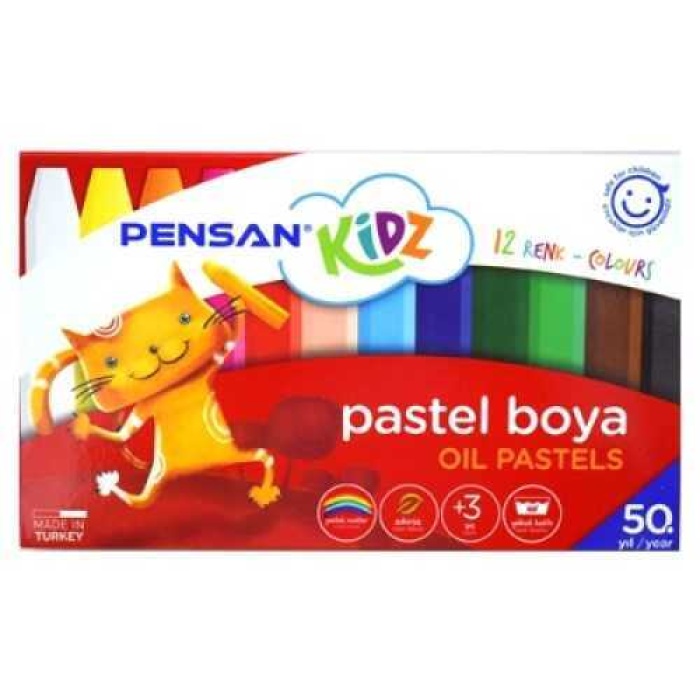 Pensan 12 Li Pastel Boya