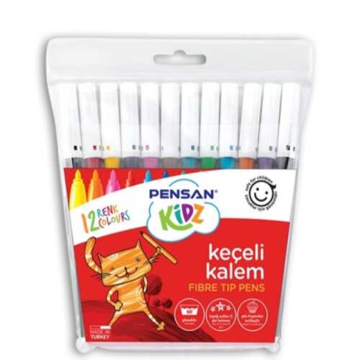 Pensan 12 Li Jumbo Keçeli