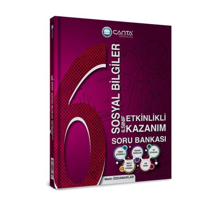 Çanta Yayınları 6.Sınıf Kazanım Sosyal Bilgiler Soru Bankası