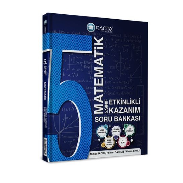 Çanta Yayınları 5.Sınıf Matematik Etkinlikli Kazanım Soru Bankası 2022