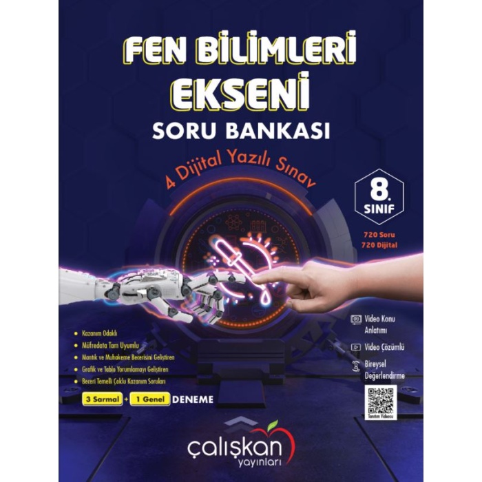 Çalışkan Yayınları 8. Sınıf Hibrit Fen Bilimleri Ekseni Soru Bankası