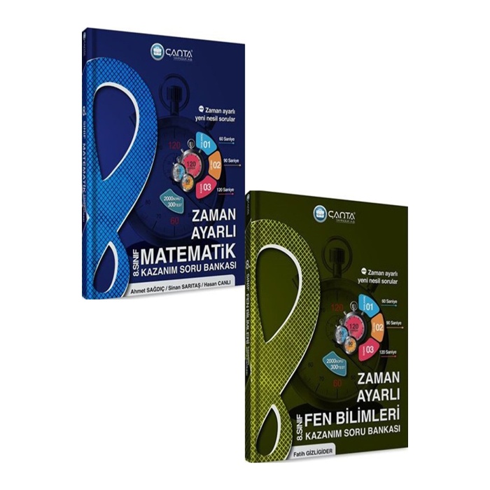 Çanta Yayınları 8. Sınıf Matematik - Fen Soru Bankası Seti