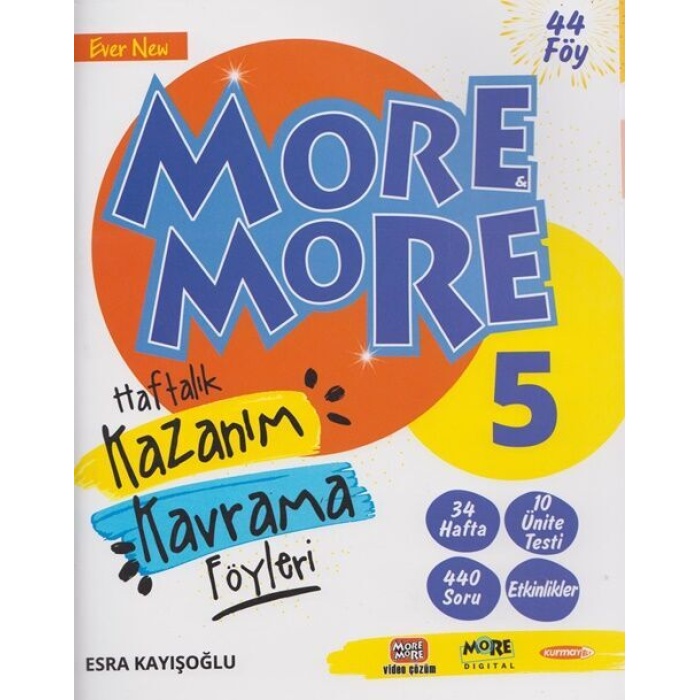 Kurmay Yayınları 5. Sınıf More & More English Haftalık Kazanım Kavra