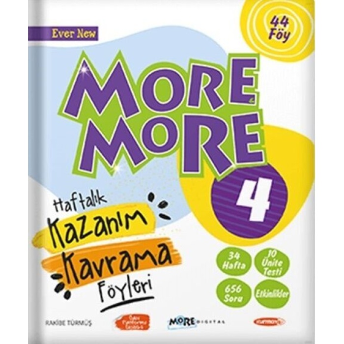 Kurmay Yayınları 4. Sınıf More & More English Haftalık Kazanım Kavra