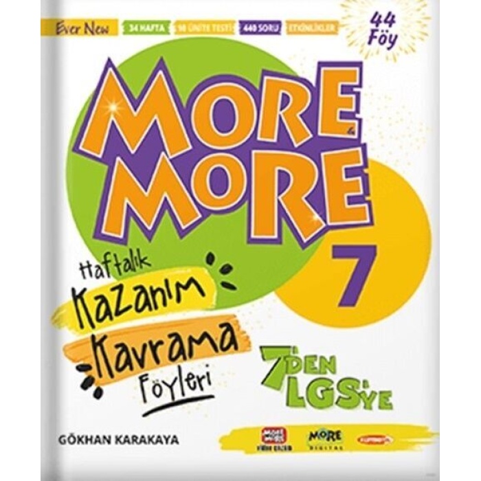 Kurmay Yayınları 7. Sınıf More & More English Haftalık Kazanım Kavra