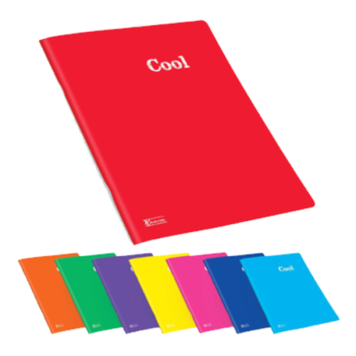 Keskin Color Plastik Kapak Dikişli Cool Defter A4 60 YP Çizgili