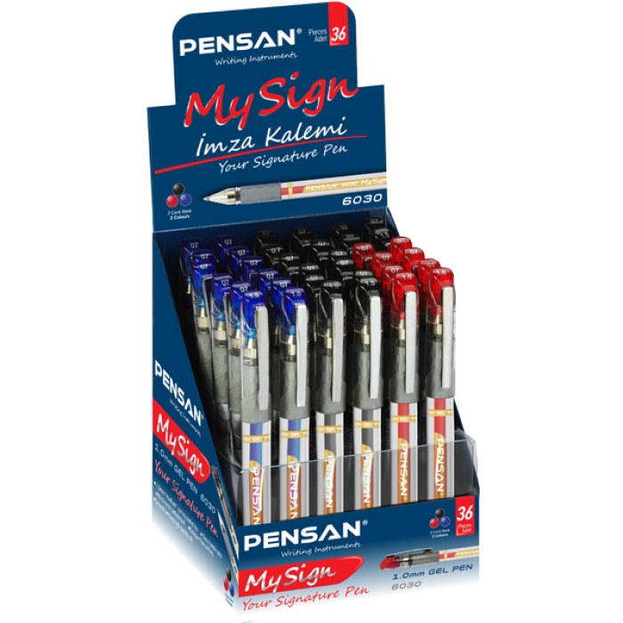 Pensan Roller Kalem My-Sign Jell Bilye Uçlu İmza Kalemi 1.0 MM  MSK 36 LI 6030