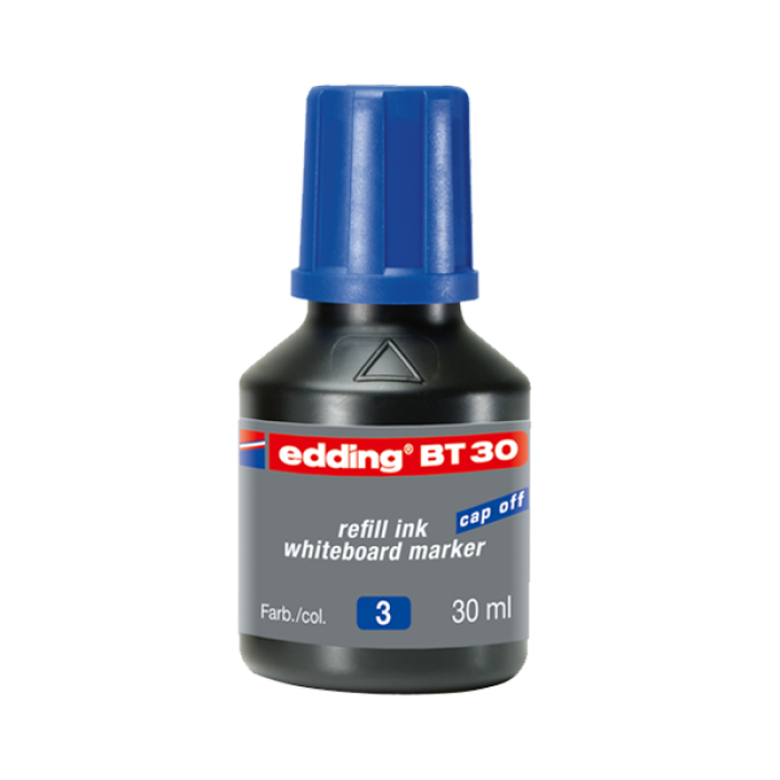 Edding Tahta Kalem Mürekkebi Damlalıklı 30 ML Mavi BT30