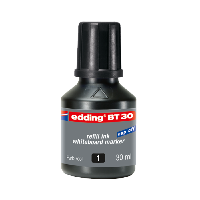 Edding Tahta Kalem Mürekkebi Damlalıklı 30 ML Siyah BT30