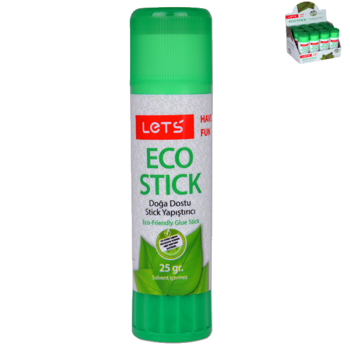 Lets Stick Yapıştırıcı Eco Su Bazlı Solventsiz 25 GR L-10125