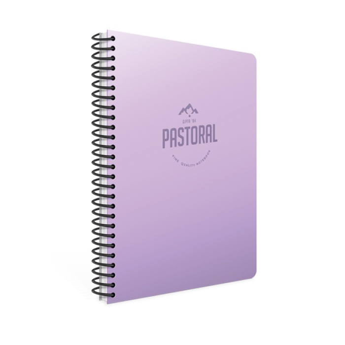 Gıpta Pastoral Spiralli Plastik Kapak Defter 17x24 72 YP Çiz.