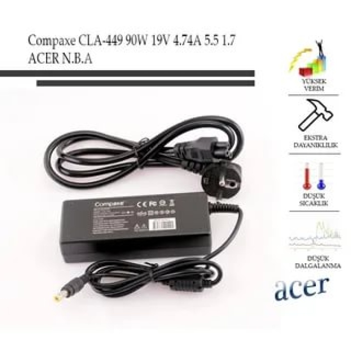 Compaxe Clc-902 19.5v 10a 7.4-5.0 Pinsiz Casper Notebook Adaptörü