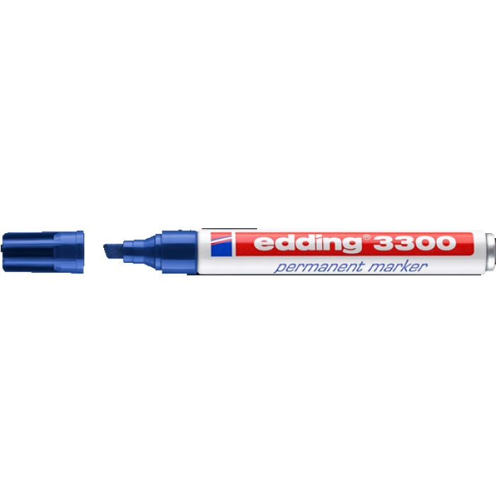 Edding Markör Permanent Kesik Uçlu 1-5 MM Mavi 3300