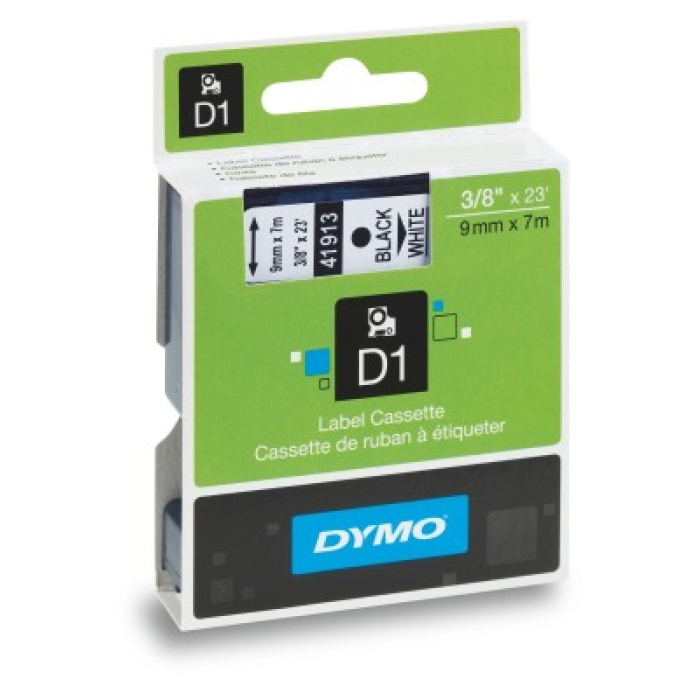 DYMO S0720730 D1 Yedek Şerit, 9 mm x 7 mt, Sarı- Siyah (40918)